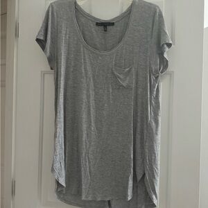 White House Black Market Gray Short Sleeve Tee